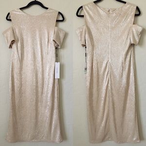 Calvin Klein Metallic Gold Dress